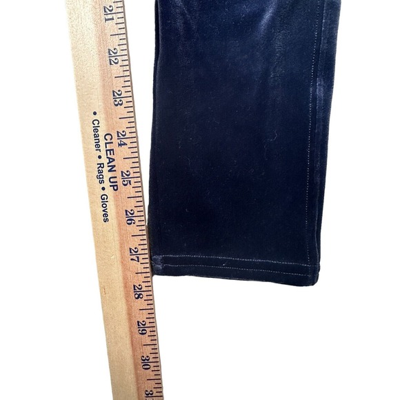 Spanx Womens Medium Blue Velvet Pull On Leggings Skinny High Rise Going Out - Picture 6 of 7